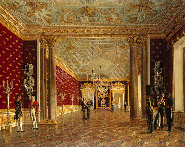 Throne Room of Empress Maria Fiodorovna in the Winter Palace